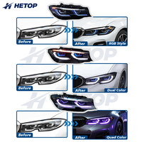 Phare HETOP G20 2020-2025 – Collection Personnalisée Améliorée – Quatre Couleurs, Triple Couleur, Double Couleur, RGB DRL, Style OSS, Lentille Unique pour BMW