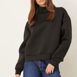 Sweat à capuche unisexe personnalisé en polaire scuba lourd à col montant, de haute qualité, style français, coupe courte et ample, gris, zippé - Product Image 1