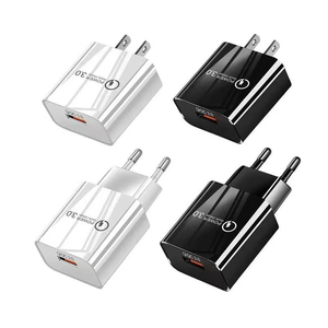 QC3.0 Wall Mount <strong>USB</strong> Travel Charger Fast Charger US EU <strong>UK</strong> <strong>Plug</strong> 18w <strong>USB</strong> Desktop Power Adapter for xiaomi huawei samsung Charger - Product Image 1