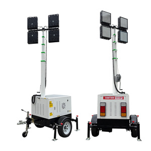 โรงงานจำหน่ายโดยตรง รถบรรทุกติดตั้งไฟ LED เคลื่อนที่แบบเทรลเลอร์ ขนาด 7M 9M พร้อมเครื่องกำเนิดไฟฟ้า รุ่น HMF968L - Product Image 1