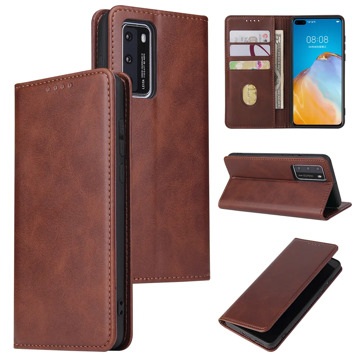 IVANHOE Magnetic Leather Case For Huawei Mate 20 30 P20 P30 P40 Pro Lite Y6 Y7 2019 2020 lite Wallet Card Flip Phone Cover