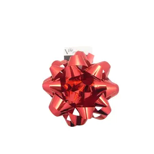 4,5 Zoll Geschenk verpackungs bogen Metallic Plastic Star Ribbon Bows für Weihnachts hochzeits geschenk Geschenk box Dekoration