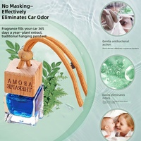 Diffuseur de parfum de luxe pour voiture avec flacon en verre de 10 ml, longue durée, élément décoratif suspendu