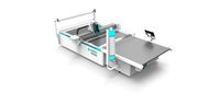 Machine de découpe de tissu automatique CNC à grande vitesse avec couteau droit et double affûtage pour la découpe de vêtements