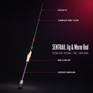 Canne à pêche personnalisable ultra-rapide <span class=keywords><strong>pour</strong></span> leurres finesse et jig worm, ultra-sensible, en fibre <span class=keywords><strong>de</strong></span> carbone avec guides en alliage <span class=keywords><strong>de</strong></span> titane, <span class=keywords><strong>pour</strong></span> Texas Rig et pêche en ruisseau - Product Image 3
