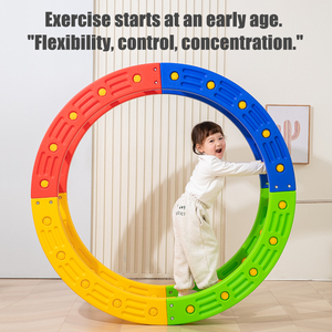 Roue d'équilibre pour hamster, <span class=keywords><strong>arche</strong></span> d'escalade pour enfants et bébés, <span class=keywords><strong>jeu</strong></span> d'équilibre, thérapie en crèche, structure d'escalade intérieure pour enfants, jouets - Product Image 2