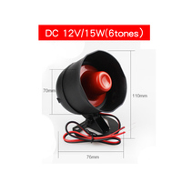 {Manufacturer} SMARSECUR 12V 110db 6 Tones Van Car Vehicle Security Loud Wire Alarm Siren for Car