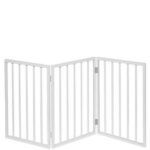 Pet <b>Gate</b> Wood 36 In Wide 11.8 In High <b>Folding</b> Indoor Safety <b>Gate</b> For <b>Stairs</b> And Pets - Product Image 5
