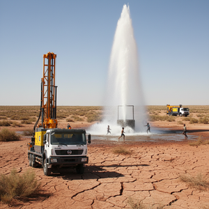YOTOL Foreuse <span class=keywords><strong>de</strong></span> puits d'eau montée sur camion, diesel, 85KW 380HP, HOWO 6x4, <span class=keywords><strong>marteau</strong></span> pneumatique, profondeur maximale 600M, avec moteur - Product Image 6