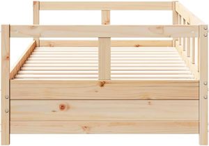 Natural Pine Solid Wood <strong>Bed</strong> Frame Sofa <strong>Bed</strong> 80 X 200 cm <strong>Occasional</strong> Night Guest <strong>Bed</strong> Living Room - Product Image 6