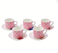 Pop Art Espresso Taza de café turca de cerámica Taza de café Expresso de porcelana 90cc