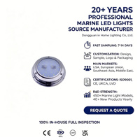 Accessoires pour bateaux, éclairage pour bateaux, lumière de plafond LED marine 2W 4 pouces, 12V, IP65, étanche, 268LM, PC + acier inoxydable 316, yacht, camping-car