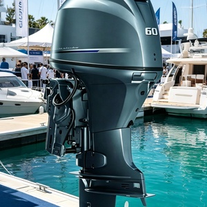 Nouveau moteur hors-bord à essence 60 CV 4 temps à démarrage assisté 4 cylindres, écologique, pour la pêche et les bateaux de plaisance - Product Image 1