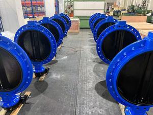 Válvula de mariposa de hierro dúctil tipo wafer con centro lineal YD37A1X3-16QB3 DN600, disco DI+EPDM, asiento EPDM, vástago SS420, operación por engranaje sin fin - Product Image 5