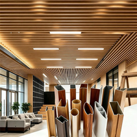 Système de plafond suspendu en aluminium ignifuge et résistant à l'humidité, profilé métallique pour couloirs de centres commerciaux, halls et hôtels - Vente Flash