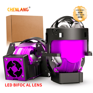 Phares LED Chenlang 3 pouces haute puissance CLX30PRO, mini projecteur laser double lentille <span class=keywords><strong>H4</strong></span> Bi-LED Canbus pour voiture - Product Image 1