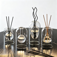 Diffuseur d'arômes en verre borosilicate transparent à double couche, vaporisateur d'huiles essentielles pour la décoration de la chambre à coucher et de la maison