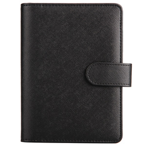 Deli Leather Notebook 7 Inch Loose Leaf Business Office Portable Notebook Black Cover 48KPU - Product Image 3