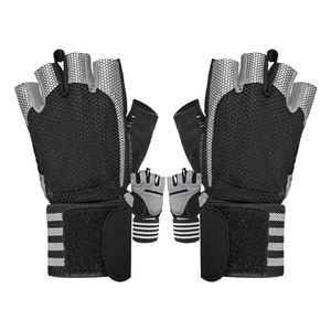 Guantes Deportivos Cómodos de Spandex para Gimnasio, Levantamiento de Pesas y Ciclismo, Transpirables, con Bandas de Resistencia para la Palma - Product Image 1