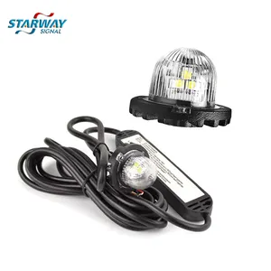 Starway-Luz LED de emergencia para vehículo, de 3W luz estroboscópica para montaje en superficie de cubierta, tablero, rejilla, advertencia, luz led de rescate