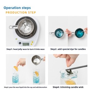 <span class=keywords><strong>Kit</strong></span> de bougie de gelée d'aromathérapie bricolage Transparent 500g cire de soja en cristal <span class=keywords><strong>pour</strong></span> <span class=keywords><strong>bougies</strong></span> votives faites <span class=keywords><strong>maison</strong></span> - Product Image 6