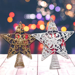 Adorno de Alta Calidad para Árbol de Navidad, Estrella de Cinco Puntas de Hierro, Decoración Ecológica para Navidad, Adorno Navideño para el Hogar - Product Image 2