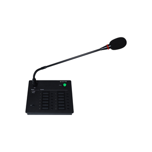 <strong>Voice</strong> Evacuation <strong>System</strong> 12 Zones Keypad Desktop Remote Paging Microphone - Product Image 2