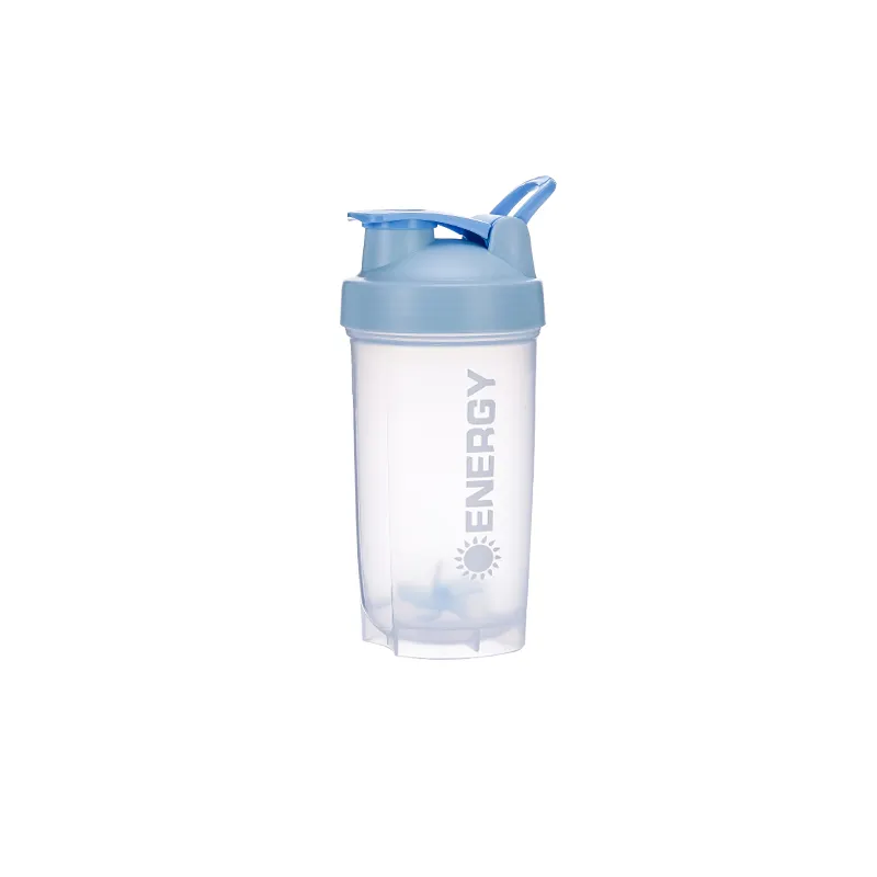 Publicité Promotion Cadeau 500ml Portable Frotsted Plastique Fitness Gym Boisson Protéine Shaker Bouteille avec Logo Personnalisé