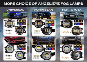 Feux antibrouillard Angel Eye pour <span class=keywords><strong>Nissan</strong></span> Altima Sylphy Bluebird <span class=keywords><strong>Versa</strong></span> Urvan Note X-Trail T30 Rogue T32 Fuga Y50, feux de jour à LED - Product Image 5