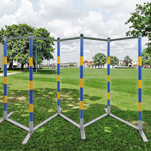 Ensemble de 6 pôles d'extérieur Pawise, équipement de slalom d'agilité durable de haute qualité <span class=keywords><strong>pour</strong></span> le dressage et les <span class=keywords><strong>jeux</strong></span> de chiens - Product Image 5