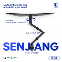 Fabrikneuer 360-Grad drehbarer Einzel-Langarm-Monitorständer, Tischhalterung, Computer-VESA-100x100mm-Halterung für 13-32 Zoll LCD-Displays