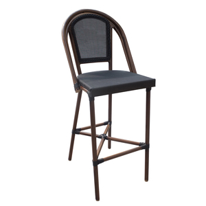 Barato patio al aire libre jardín <span class=keywords><strong>aluminio</strong></span> café francés Bistro restaurante PE ratán plástico tela mostrador altura bar silla para <span class=keywords><strong>Cocina</strong></span> - Product Image 2