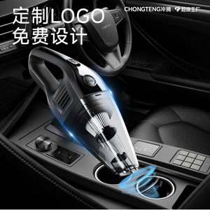 Chongteng Cordless Car <b>Vacuum</b> Cleaner Battery Powered Portable <b>Handheld</b> Black Plastic - Product Image 1