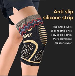 Genouillère en cuivre de haute qualité pour soulager la douleur de l'arthrite et des déchirures du ménisque - Product Image 4