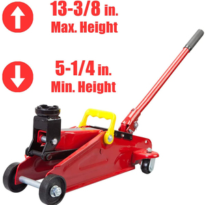 Hydraulic Trolley Service/Floor <strong>Jack</strong>, 2 Ton (4,000 Lb) Capacity, Red - Product Image 3