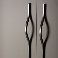 Poignées de tiroir en alliage d'aluminium de style européen moderne, couleur personnalisée, pour armoire, placard, salon, installation facile