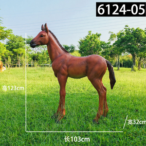 Scultura di Cavallo Bianco Grande per Esterni, Statua di Cavallo in Fibra di Vetro, Decorazione per Zoo, Ornamento Personalizzabile in Dimensioni e Colore - Product Image 4