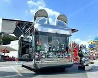 Camion de restauration mobile en aluminium personnalisable avec équipement complet pour barbecue, bonbons, burgers, crème glacée, café, steak, machine à glace, résistant à la rouille