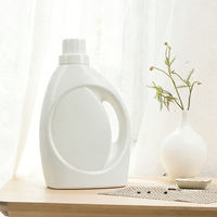 Bouteille en plastique pour détergent en gros, 2/3L, vide, pour savon liquide, conteneur chimique en PEHD avec bouchon à vis