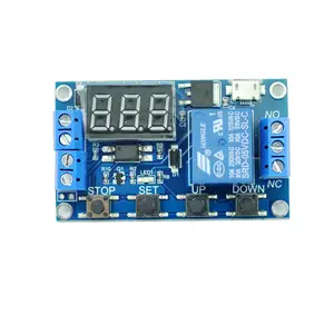 One way time relay module delay power off the trigger delay cycle timing circuit switch