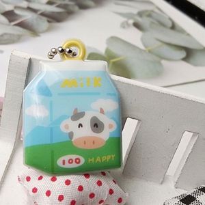 OEM <b>Cute</b> Animal PVC Keychain Small Puffy Voltage Sponge Key Charm Popular Style - Product Image 4