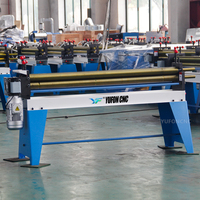 Máquina Eléctrica Asimétrica de Tres Rodillos para Doblar Chapas Metálicas, Máquina de Laminación de Acero Accionada por Motor, Rodillo de Doblado 2*1300