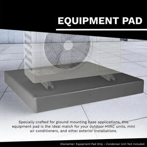แผ่นรองเครื่องปรับอากาศ YOD Outdoor Lifting Tool Condenser HVAC ป้องกันการสั่นสะเทือน ขนาด 18''*38''*3'' ฐานกันลื่น อุปกรณ์เสริมสำหรับเครื่องปรับอากาศ - Product Image 4