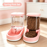 Distributeur d'eau transparent anti-fuite en plastique à suspendre pour animaux de compagnie, bol d'eau à flux gravitationnel pour chiens, chats et petits animaux