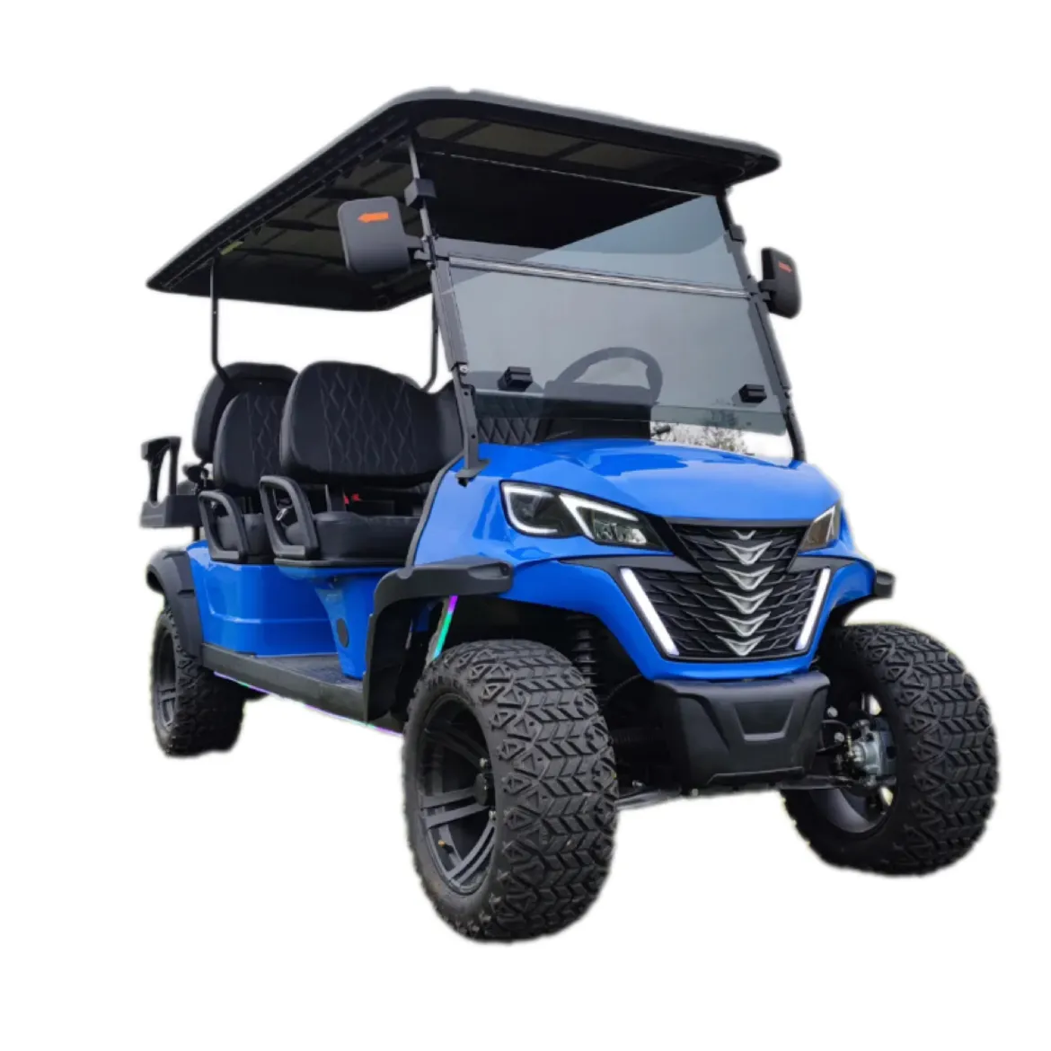 Factory Manufacturer Brushless Motor 6 Seater Electric Low Speed Vehicle 4 Wheel Drive Golf Cart