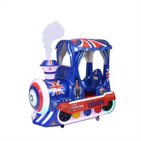 Game Center Machine de jeu d'arcade à pièces pour enfants Machine de jeux d'amusement à bascule pour enfants Écran MP5 Cartoon Train Kiddie Ride