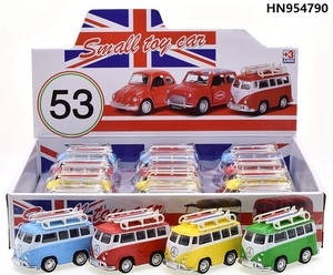 <span class=keywords><strong>Camion</strong></span> de tourisme coloré pour enfants, jouet de <span class=keywords><strong>dessin</strong></span> <span class=keywords><strong>animé</strong></span> en métal, mini bus HN954790 - Product Image 4