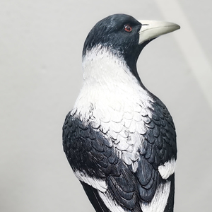 Handgemaakte Vintage Hars Bel Vogel Sculptuur Ekster Beeldje Voor Huis Tuin Decoratie Wildlife Art Kerstcadeau Kunstmatig - Product Image 2