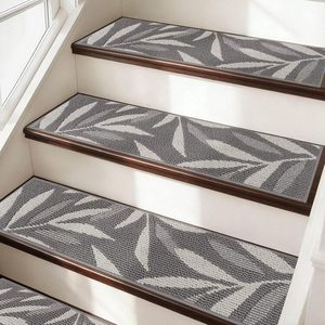 Alfombrillas Antideslizantes para Escaleras de 9" X 28" del Fabricante, Suaves y Cómodas, Autoadhesivas, para Escalones de Madera - Product Image 1