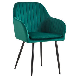 Bắc Âu ăn uống ghế armless bọc cafe ghế khách sạn với vải lanh đệm cho nhà hàng khách sạn Ghế nhung - Product Image 2